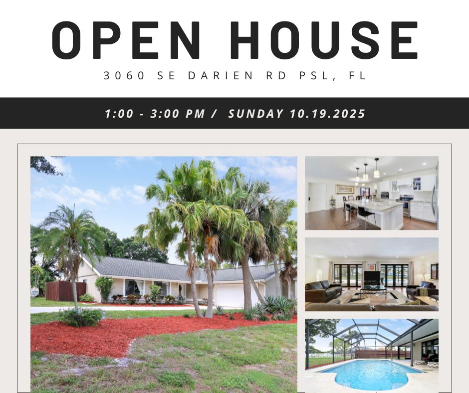 Major Price Improvement + Open House header image.