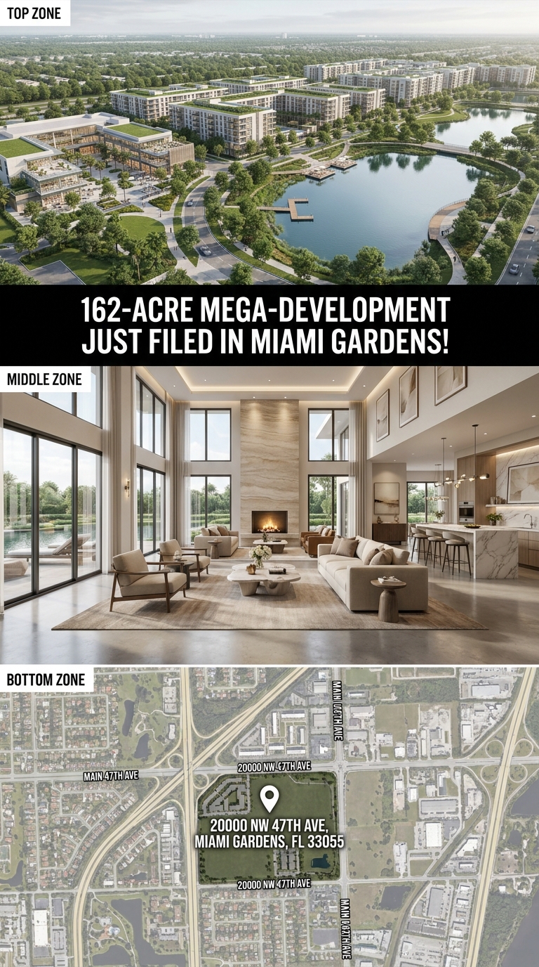 Developer Files Plans for Massive 162-Acre Mixed-Use Project Near Miami Gardens header image.