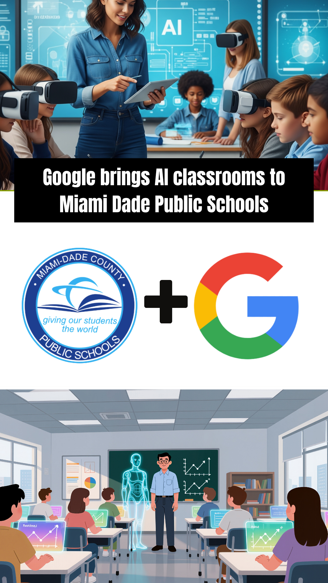 Google Partners with Miami Schools to Bring AI into Classrooms and Careers header image.