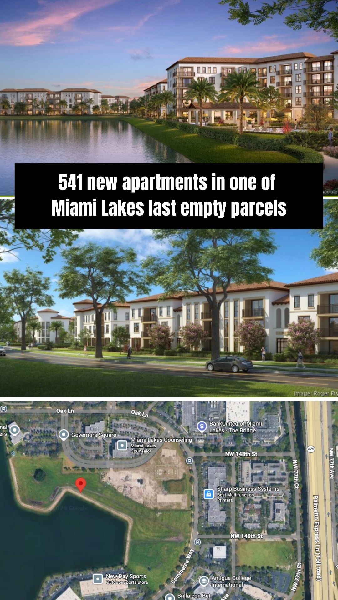 Graham Companies Proposes 541 Apartments in Miami Lakes header image.