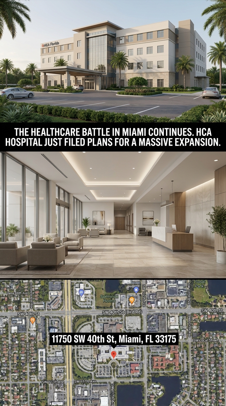 HCA Florida Kendall Hospital Expansion: What It Means for Miami Real Estate header image.