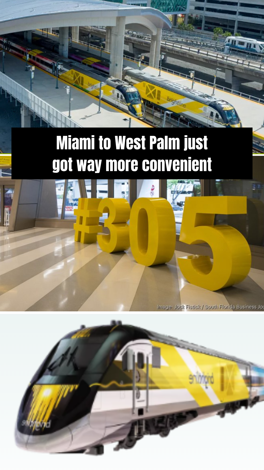 Title: Brightline Launches New Miami–West Palm Beach Commuter Line with $19 Fares header image.