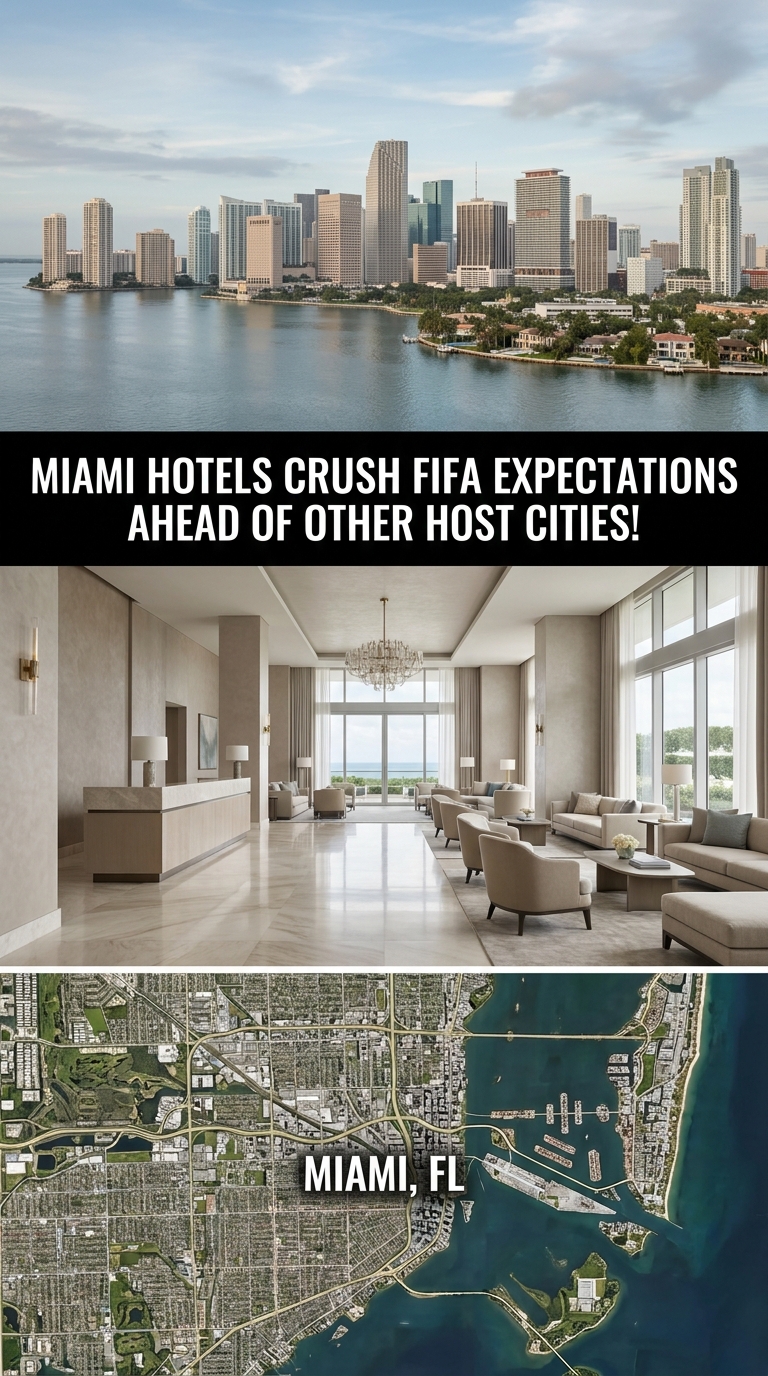 Miami Outpaces Other FIFA World Cup Host Cities in Hotel Bookings Ahead of 2026 Tournament header image.