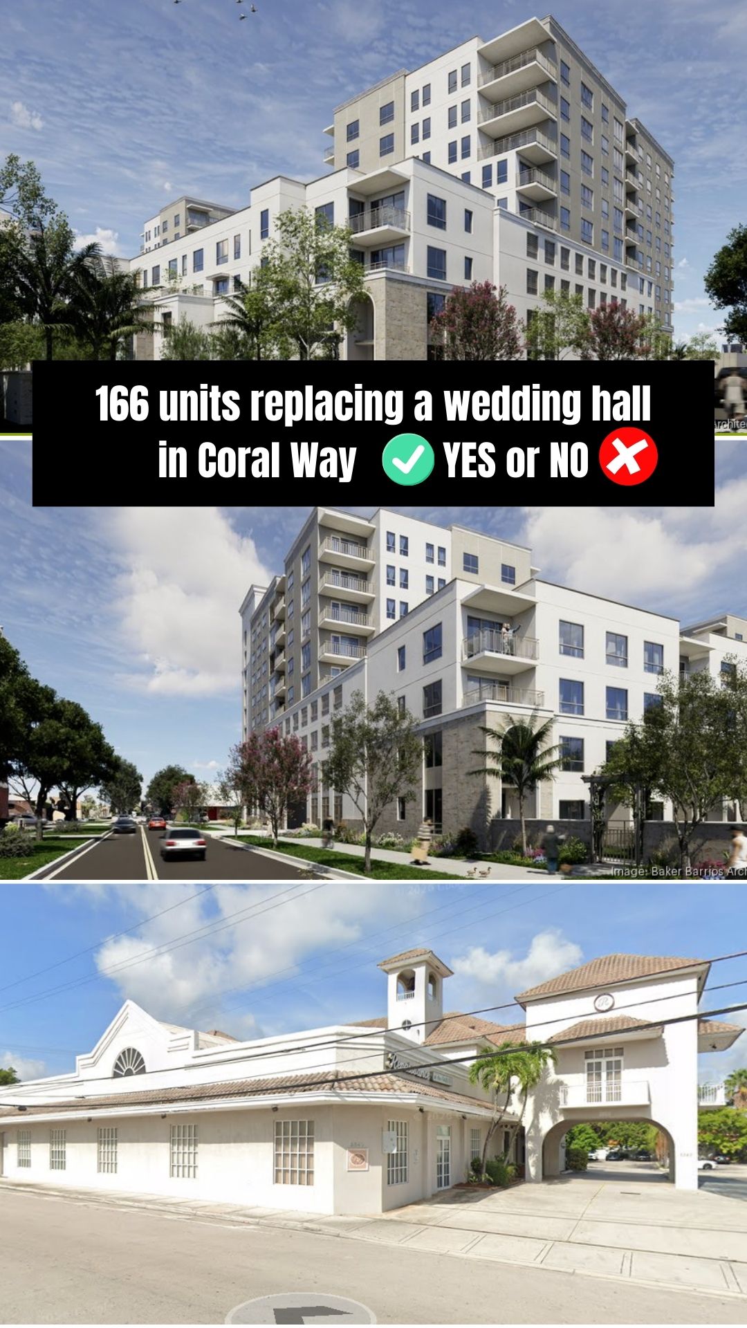AvalonBay Proposes 166 Apartments on Coral Way Wedding Hall Site header image.