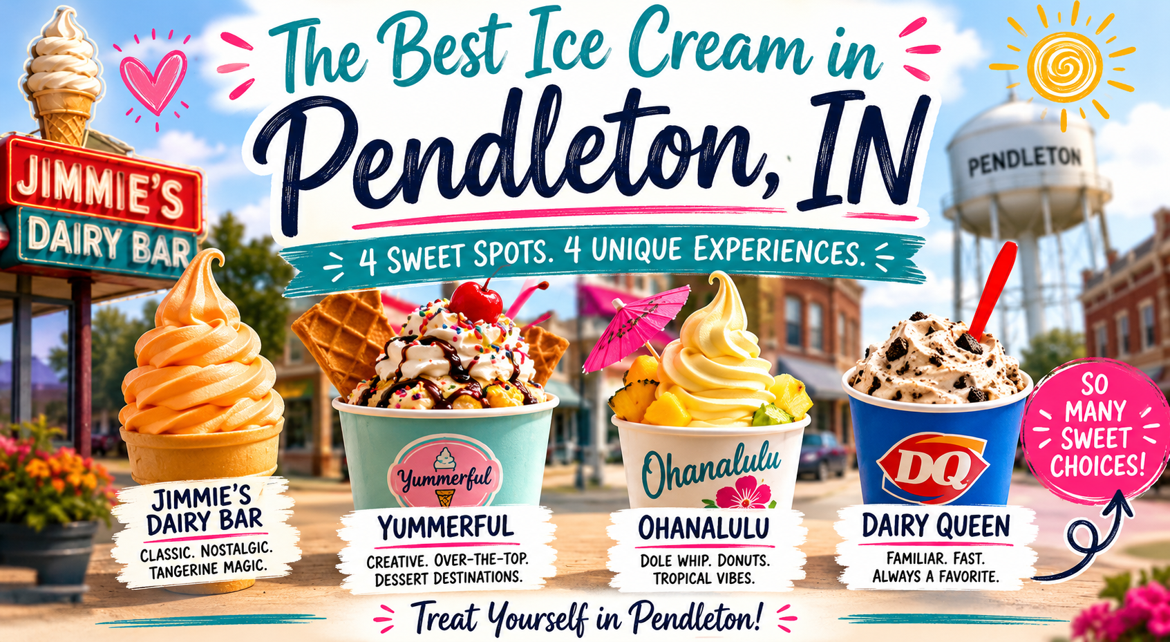 🍦 Sweet Summer Treats: The Best Ice Cream Spots in Pendleton, IN header image.