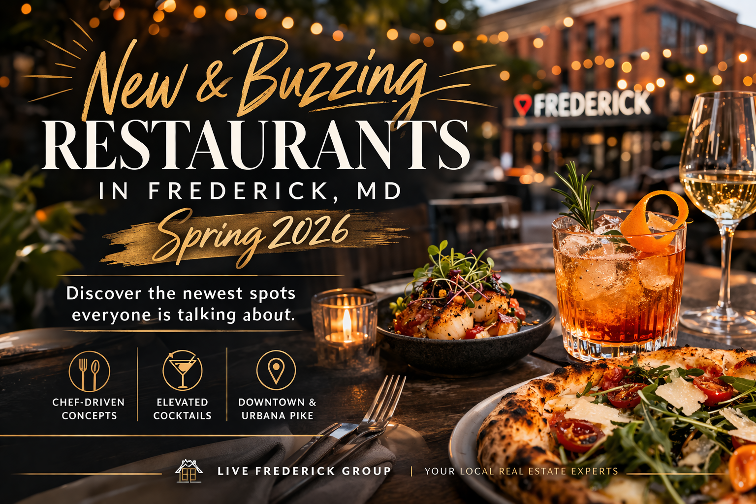 Hottest Restaurant Openings - Frederick, MD: Spring 2026 Edition header image.