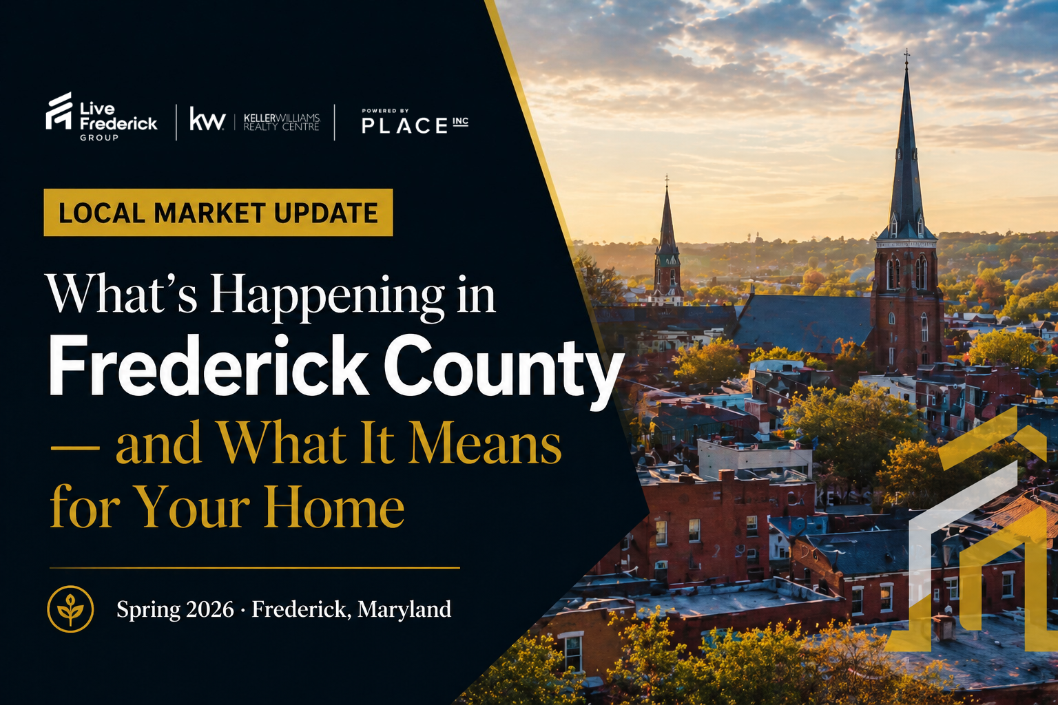 What's Happening in Frederick County — and What It Means for Your Home with Spring 2026 market stats showing a $435K median price and 2.8% year-over-year growth