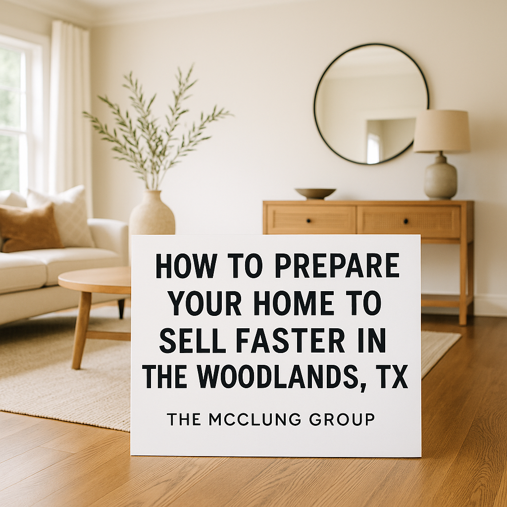How to Prepare Your Home to Sell Faster in The Woodlands, TX header image.
