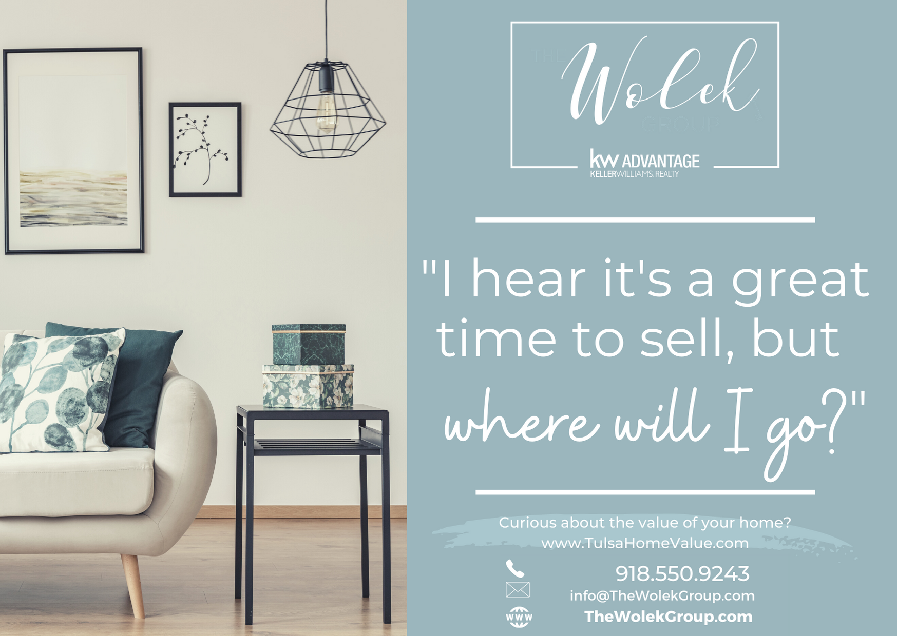 Seller Rescue Plan | The Wolek Group | Tulsa Realtor header image.