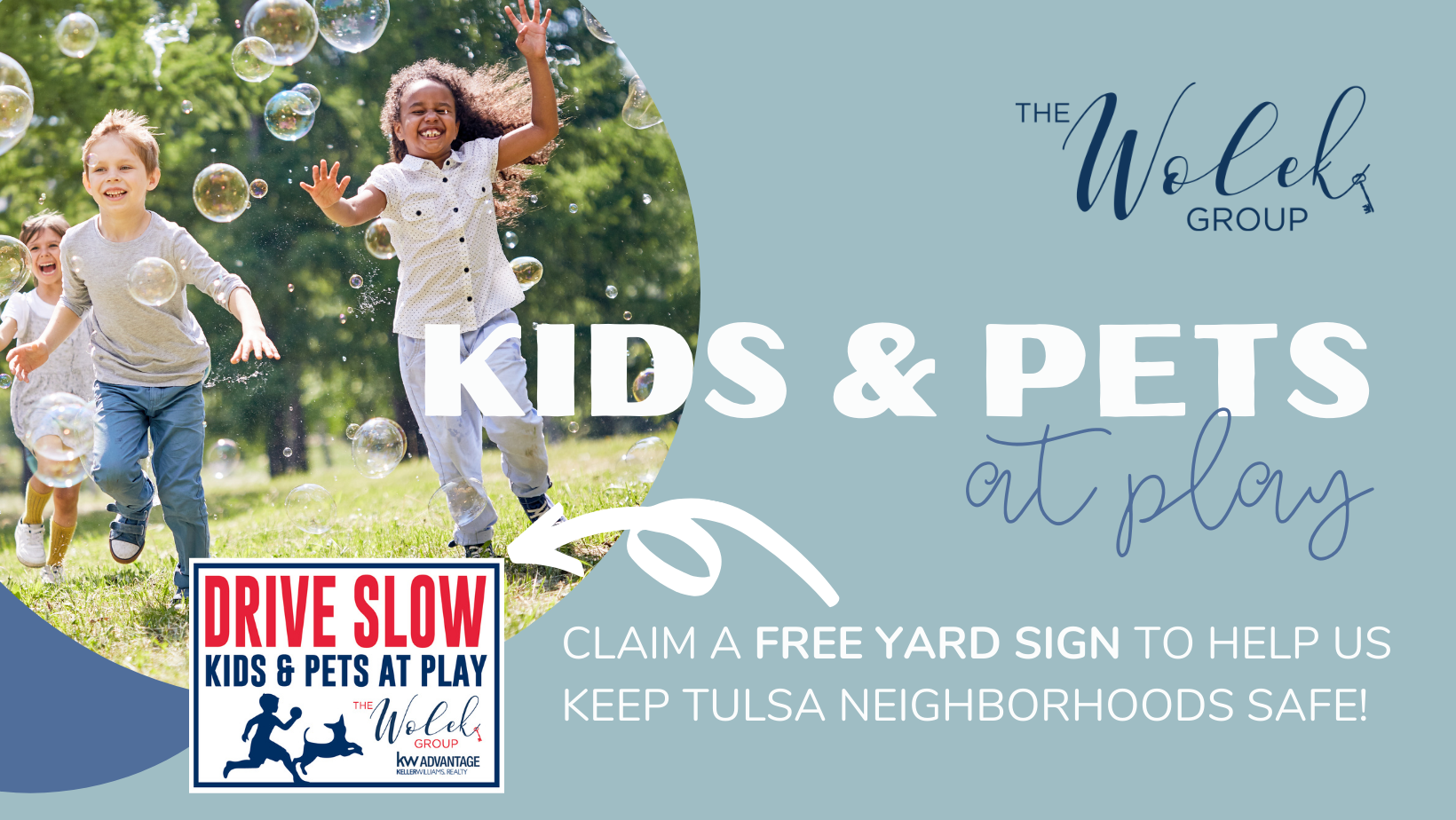 Kids and Pets at Play Yard Signs are BACK! header image.
