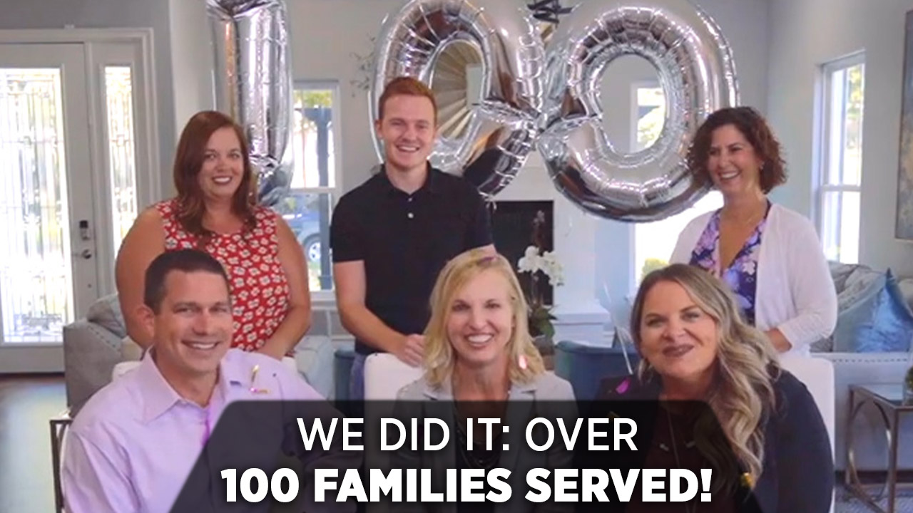 Thanks to You, We’ve Served Over 100 Families in 2019 header image.