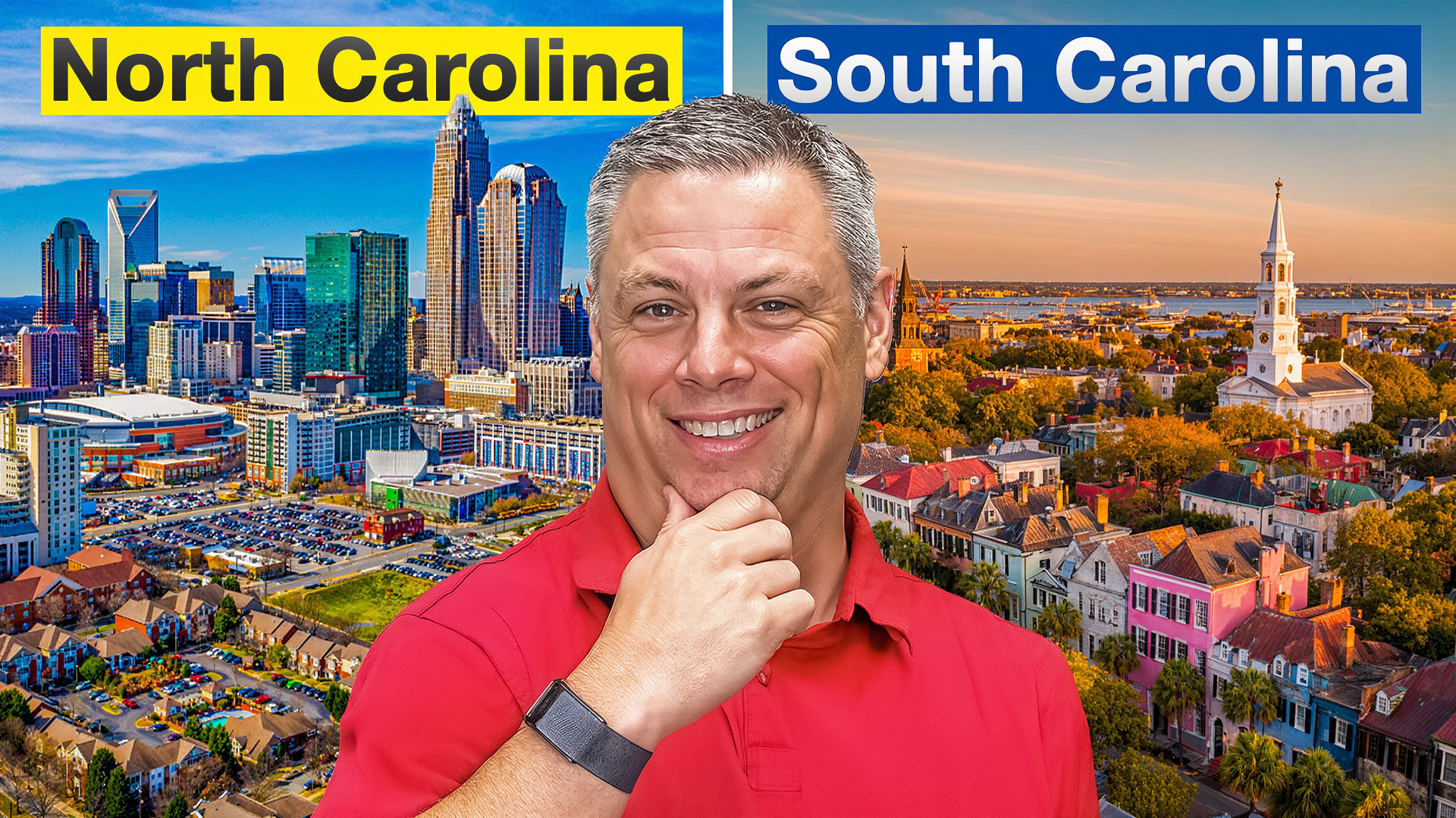 NC vs. SC: Where to Live Near Charlotte in 2025 header image.