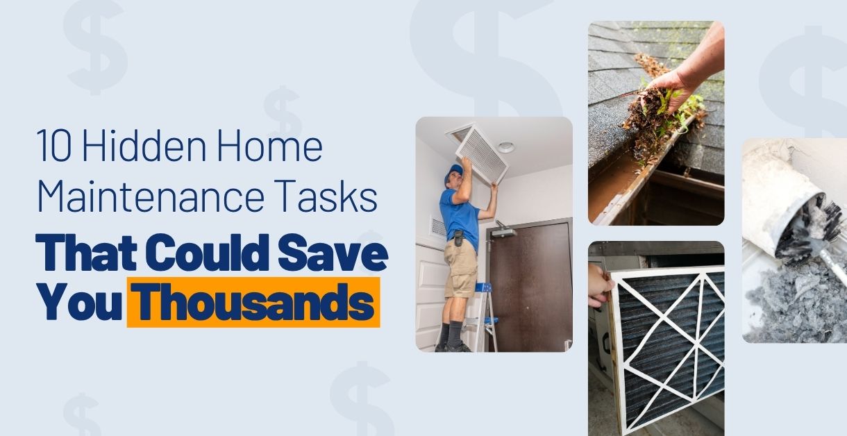 10 Hidden Home Maintenance Tasks That Could Save You Thousands header image.