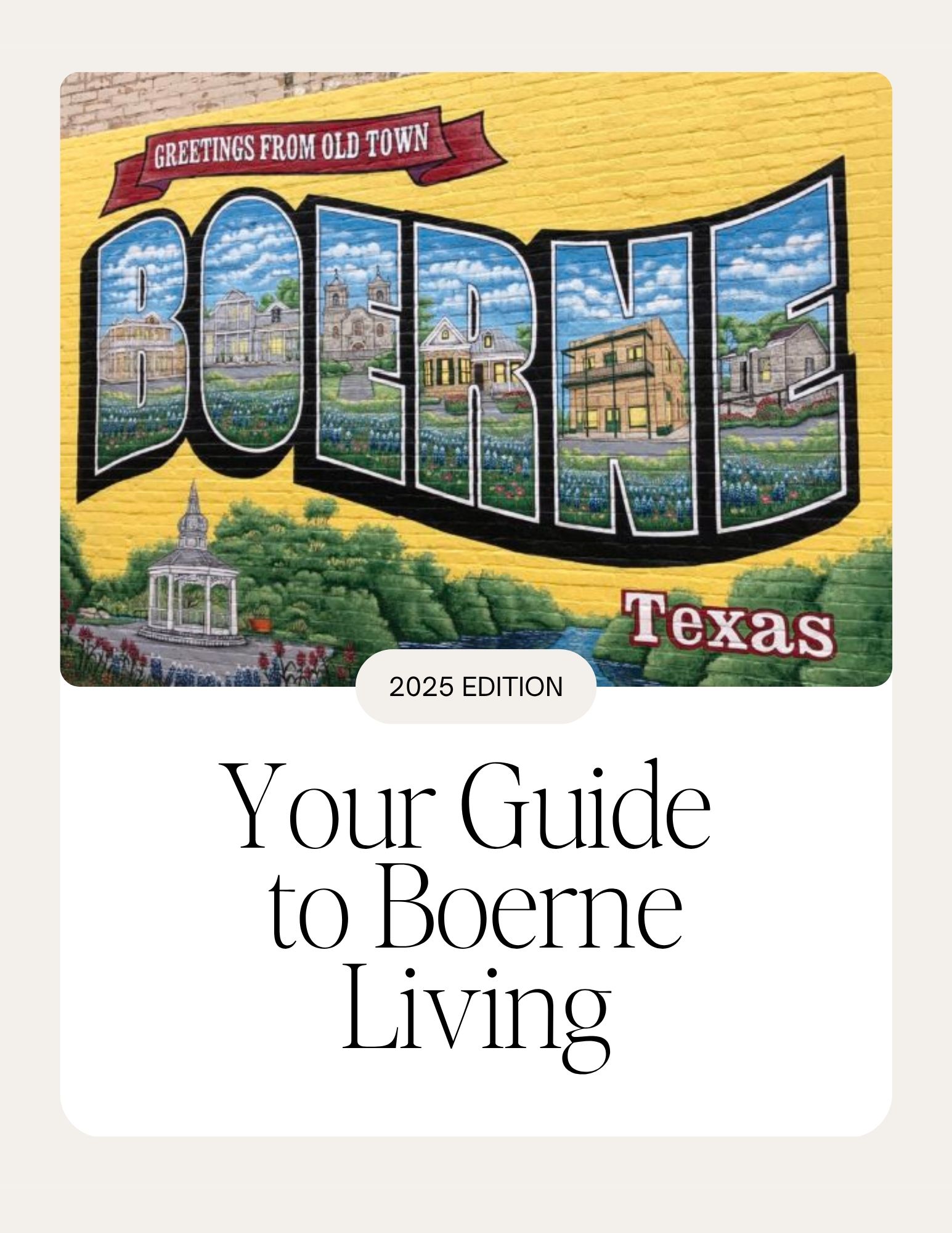 2025 Guide to Boerne Living header image.