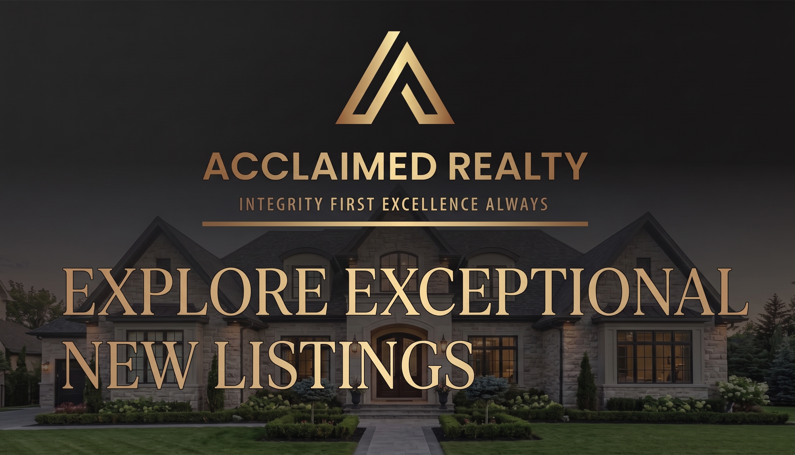 Flyer highlighting eight new property listings in Strongsville, OH with prices ranging from $275,000 to $499,000, along with contact information for Realtor Nicolas Reyes of Acclaimed Realty.