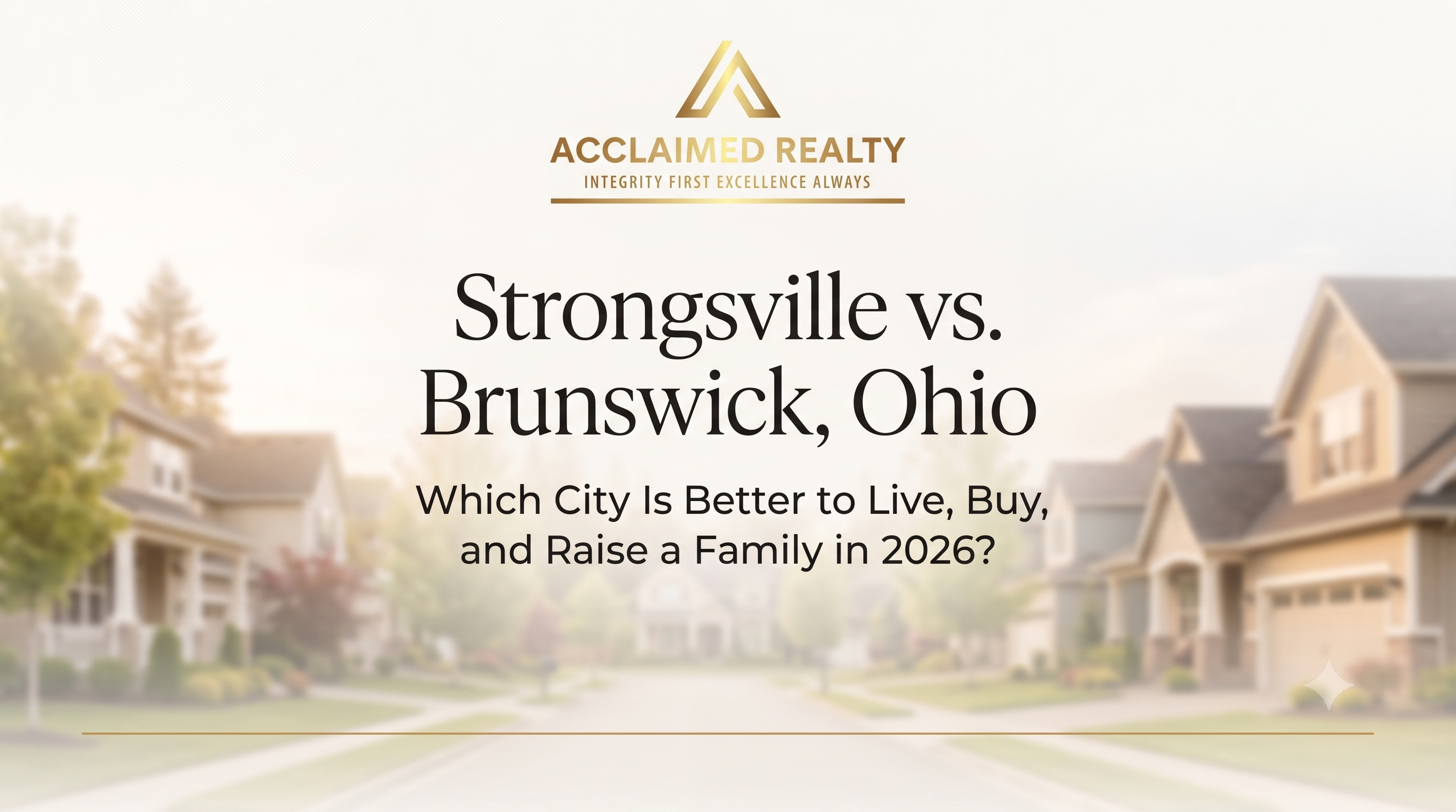 Strongsville vs. Brunswick, Ohio comparison guide highlighting neighborhoods, housing market, lifestyle, schools, and home buying opportunities in Northeast Ohio.