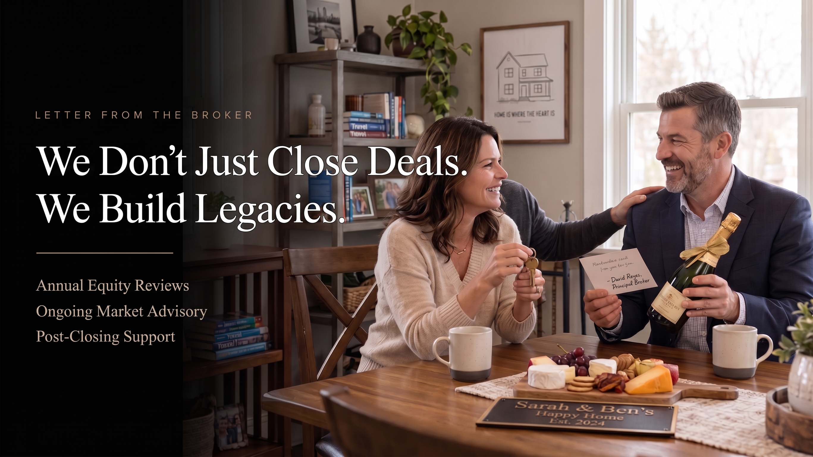A motivational letter to real estate professionals from Nick Reyes, Broker and Owner of Acclaimed Realty, discussing the core values of excellence, integrity, and communication.