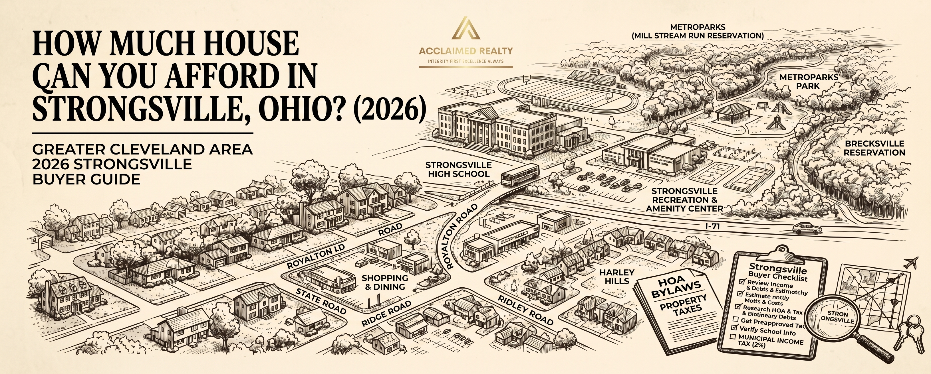How much house can you afford in Strongsville Ohio in 2026, including home prices, mortgage payments, down payments, and property taxes.