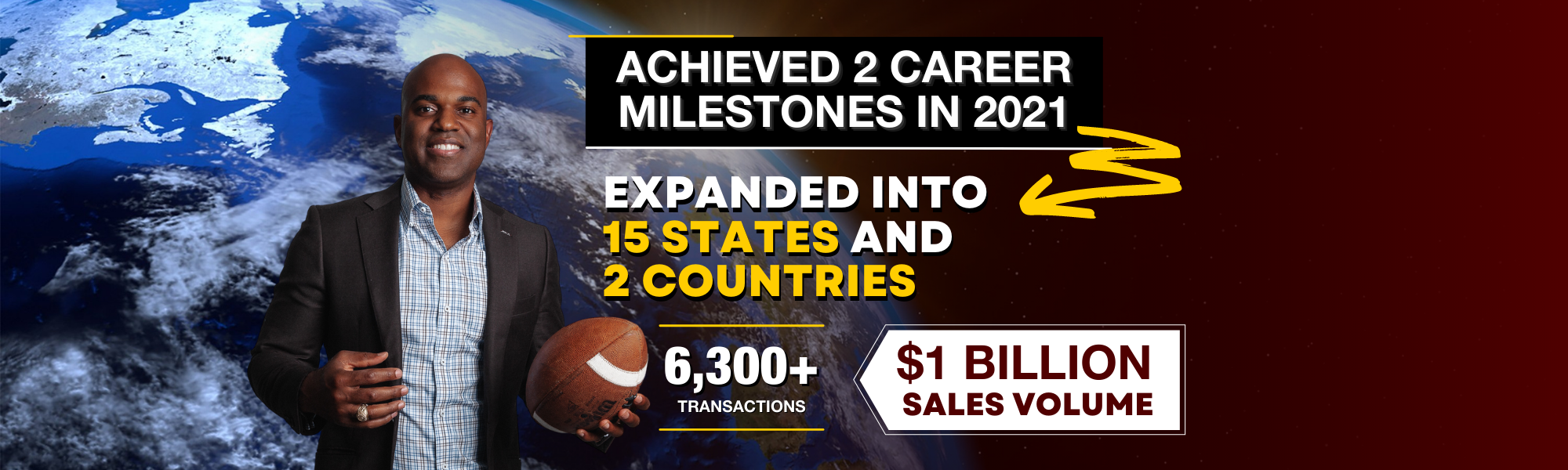 Brokered $1 Billion in Sales Volume! Terrence Murphy header image.