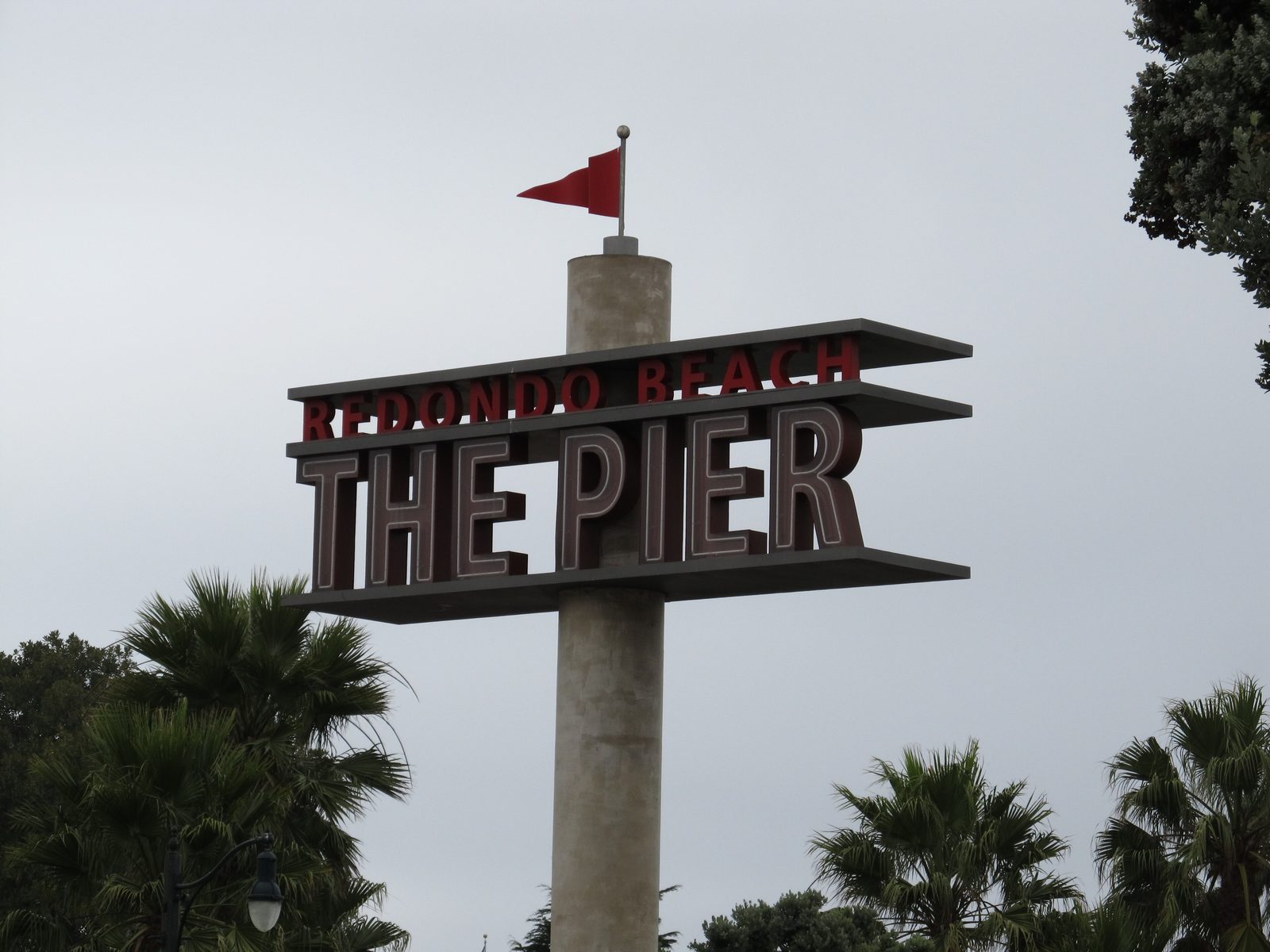 The Redondo Beach Pier reaching into the Pacific