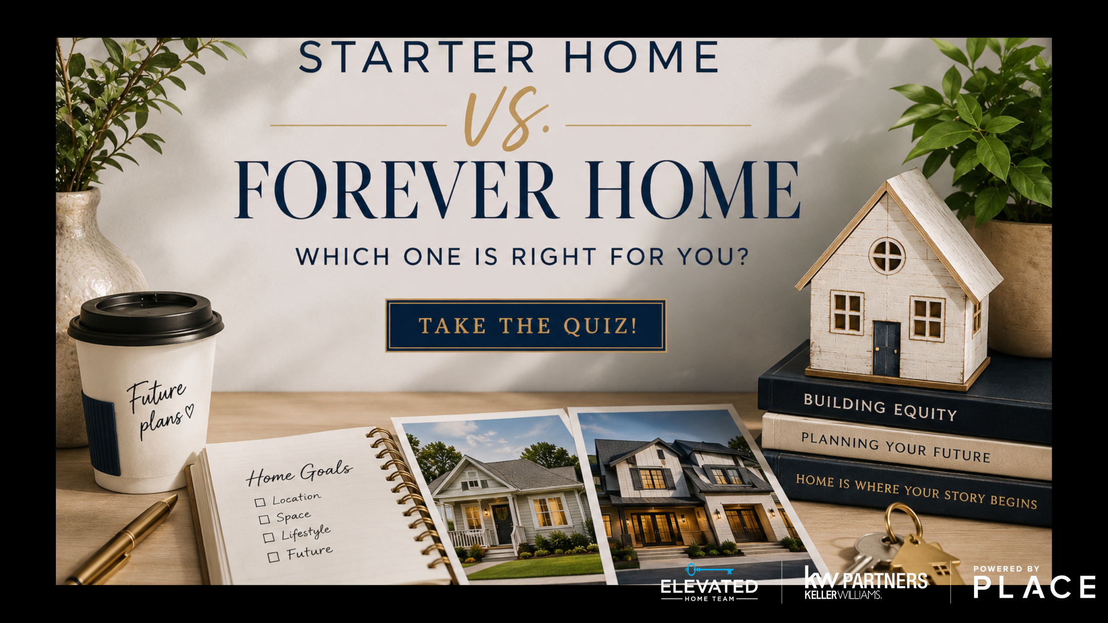 Starter Home vs. Forever Home: Which One Is Right for You? Take the Quiz header image.