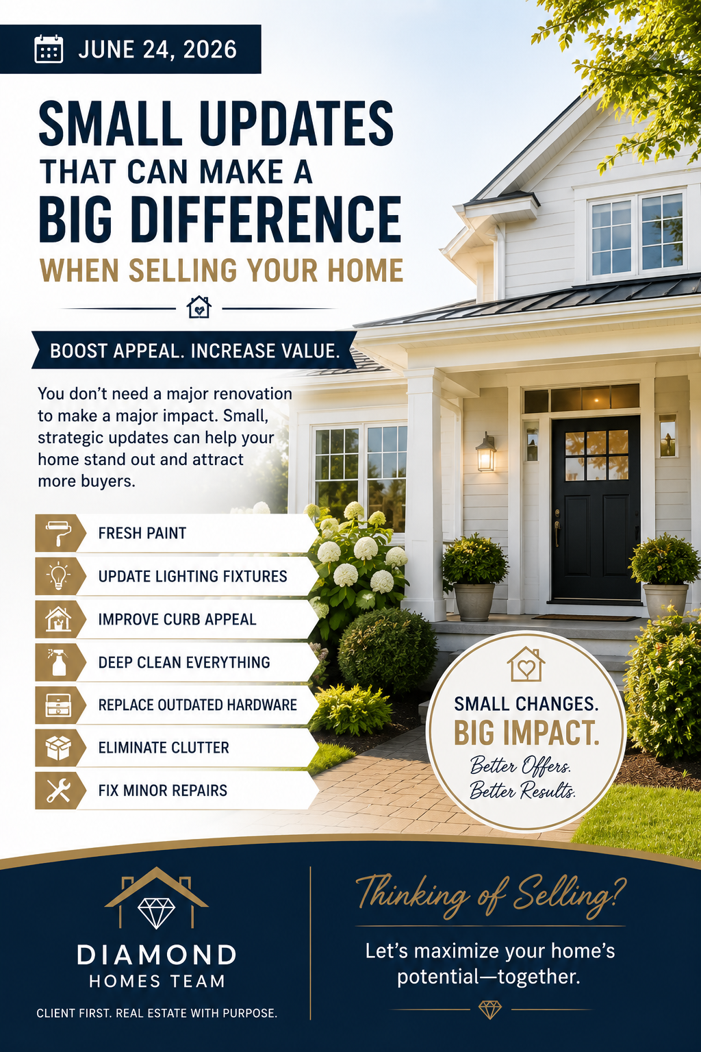 Small Updates That Can Make a Big Difference When Selling Your Home header image.