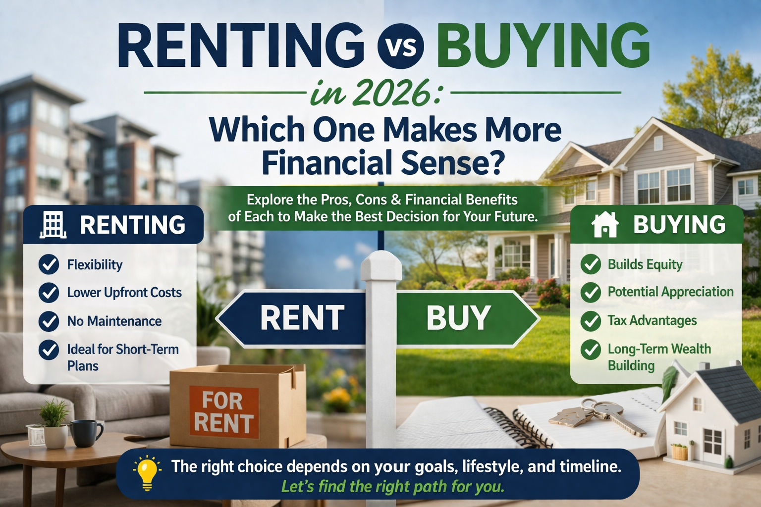 Renting vs Buying in 2026: Which One Makes More Financial Sense? header image.