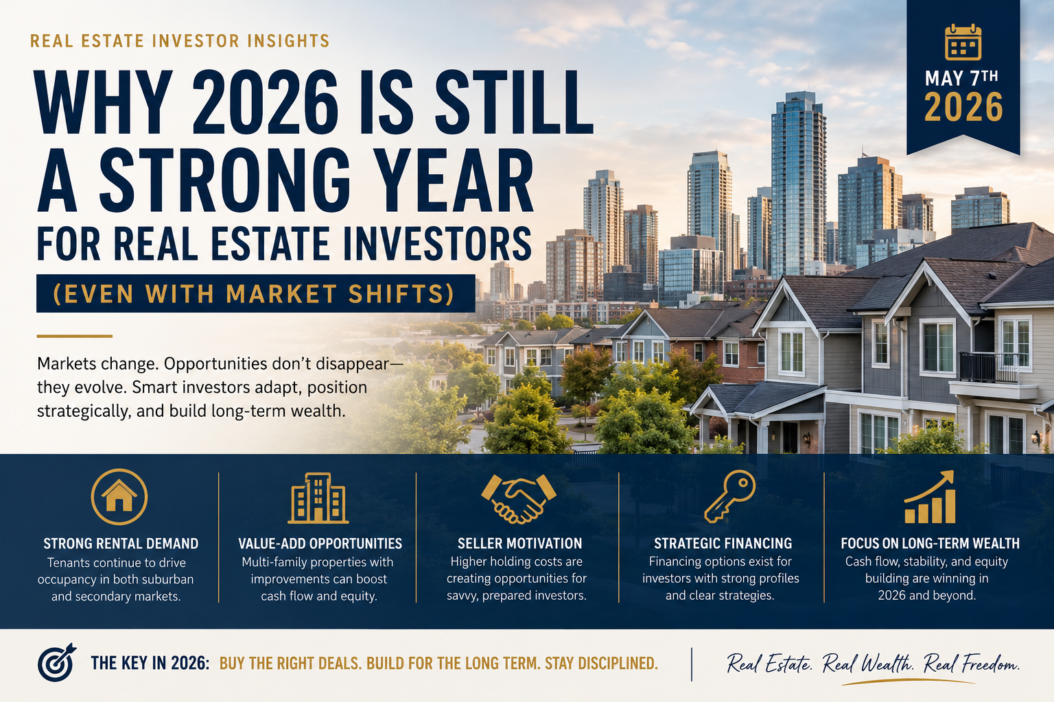 Why 2026 Is Still a Strong Year for Real Estate Investors (Even With Market Shifts) header image.