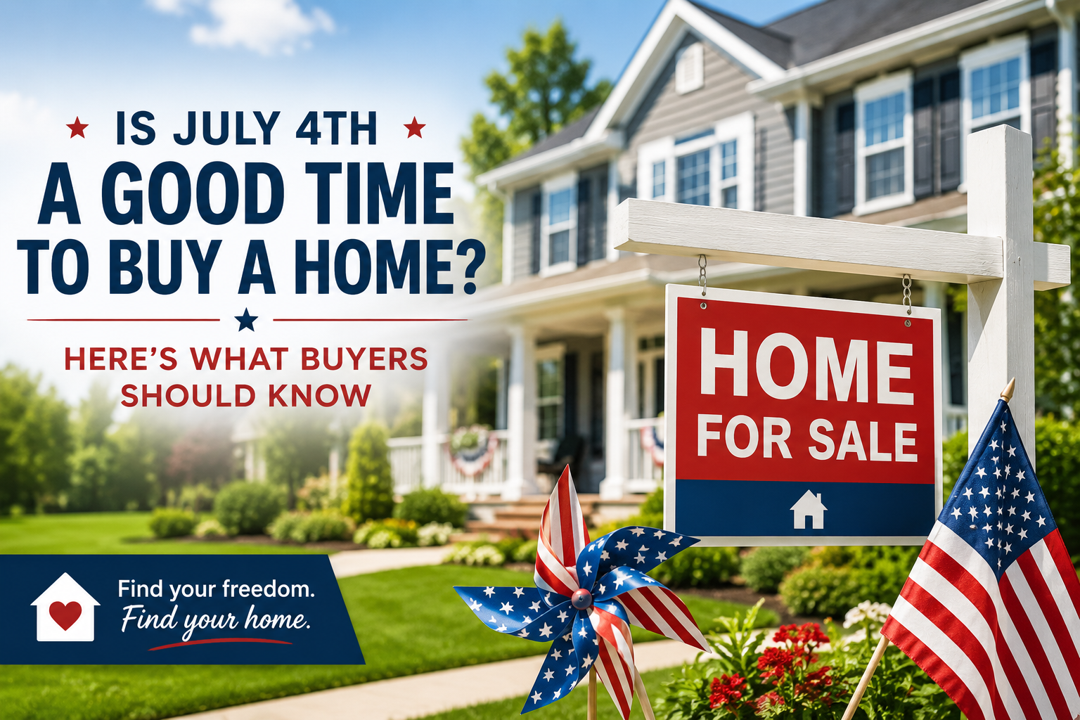 Is July 4th a Good Time to Buy a Home? Here's What Buyers Should Know header image.