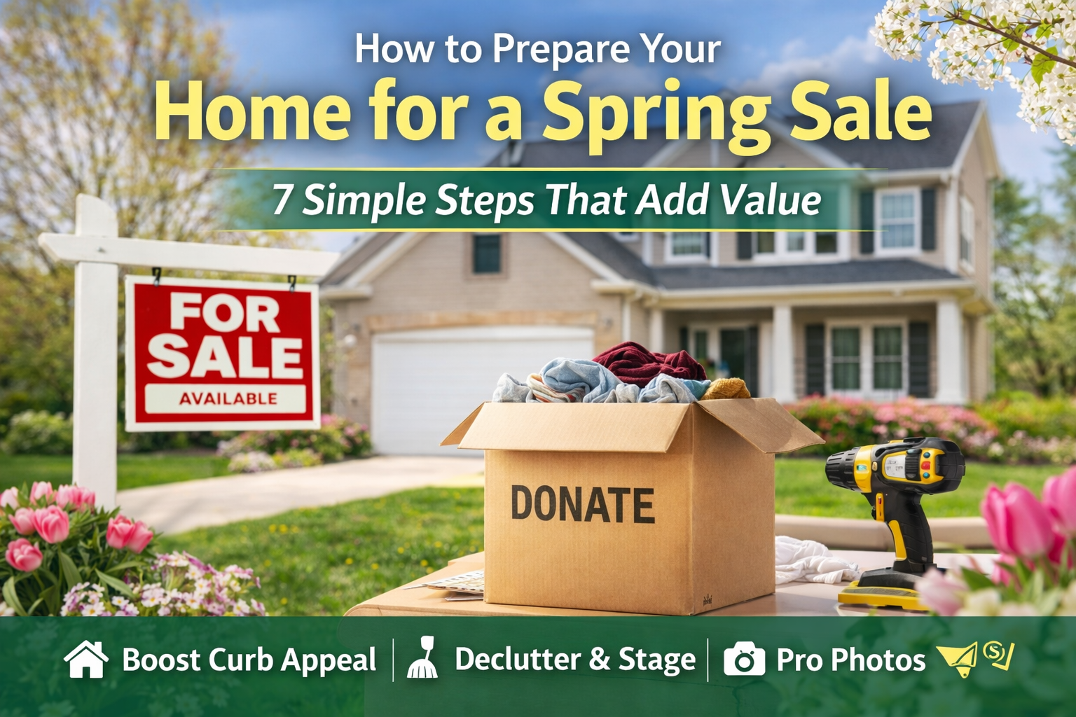 How to Prepare Your Home for a Spring Sale: 7 Simple Steps That Add Value header image.