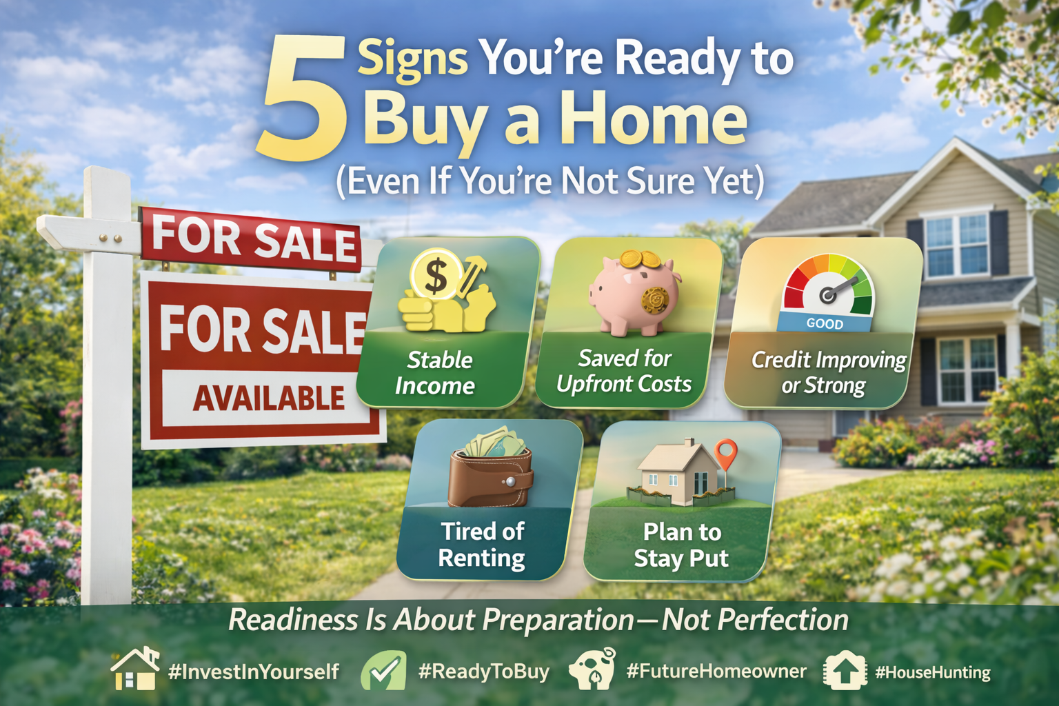 5 Signs You’re Ready to Buy a Home (Even If You’re Not Sure Yet) header image.