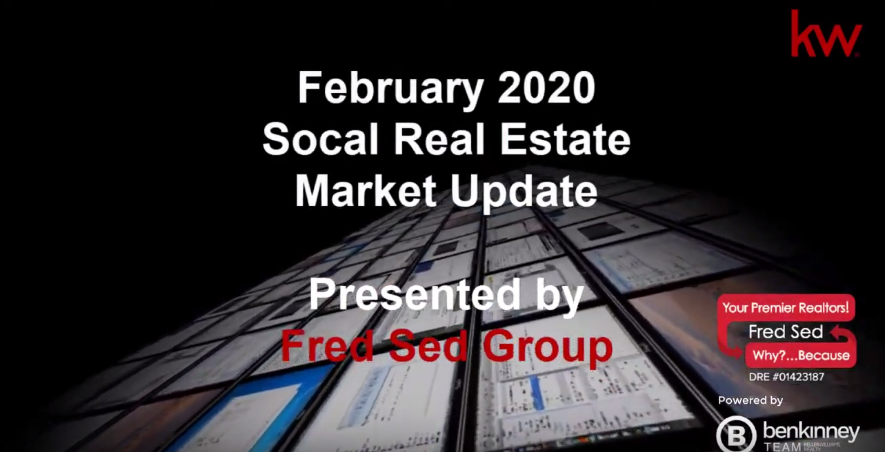 February 2020 SoCal Real Estate Market Update header image.