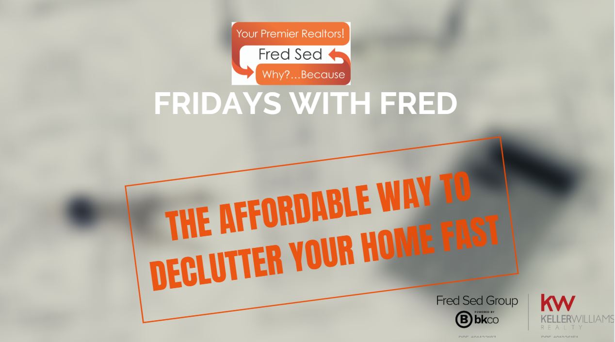 Where to Put the Clutter Before Listing Your Home for Sale ~ Fridays With Fred header image.