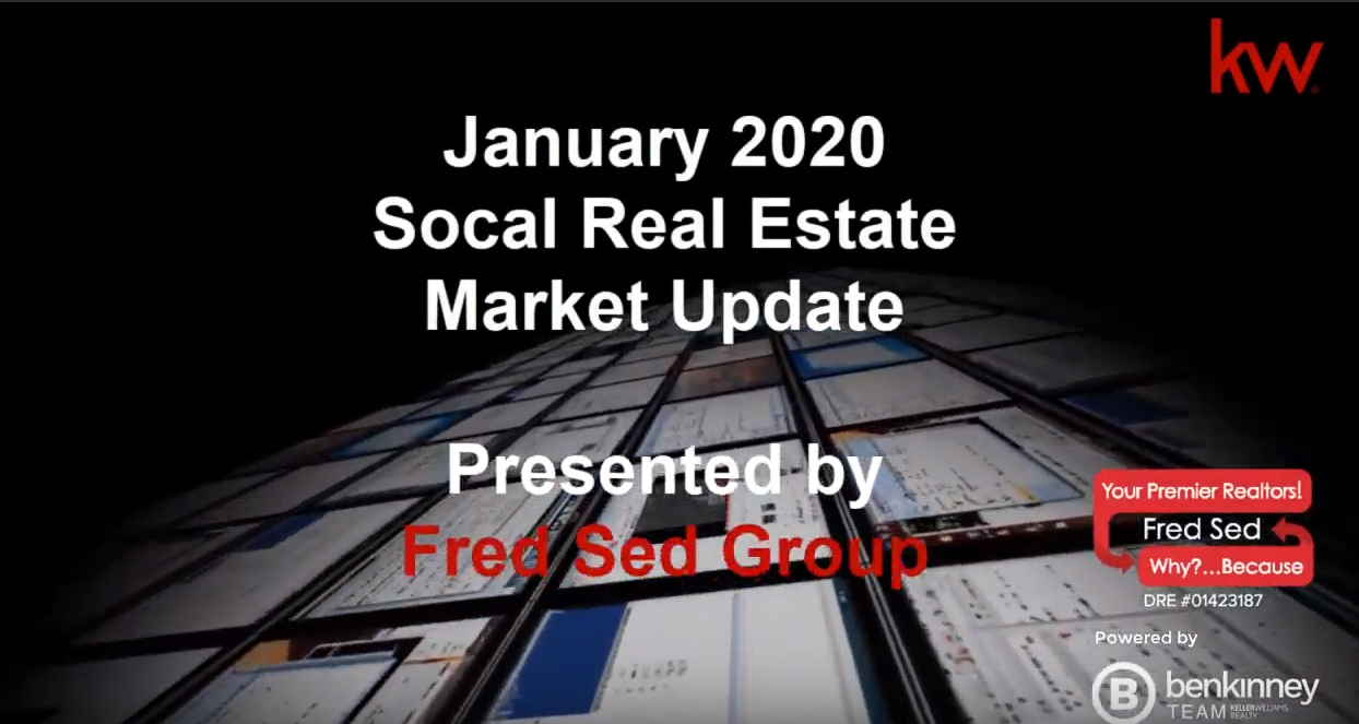 January 2020 SoCal Real Estate Market Update header image.