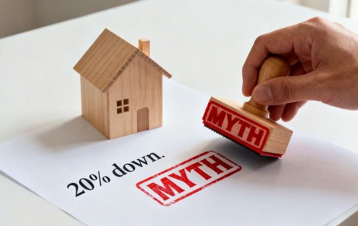 A direct challenge to the common misconception that a 20% down payment is required, opening the door to accessible loan programs available for Greenville and Spartanburg residents.