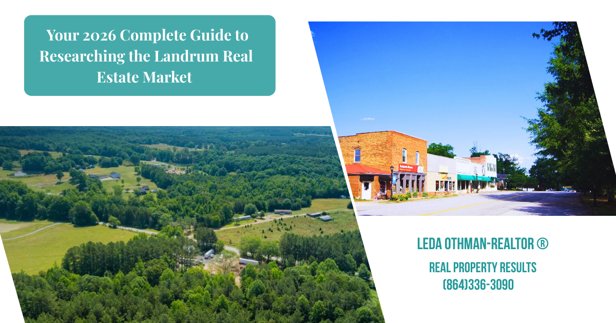 Residential real estate in Landrum SC featuring mountain views and luxury homes, managed by Leda Othman of Keller Williams Realty.