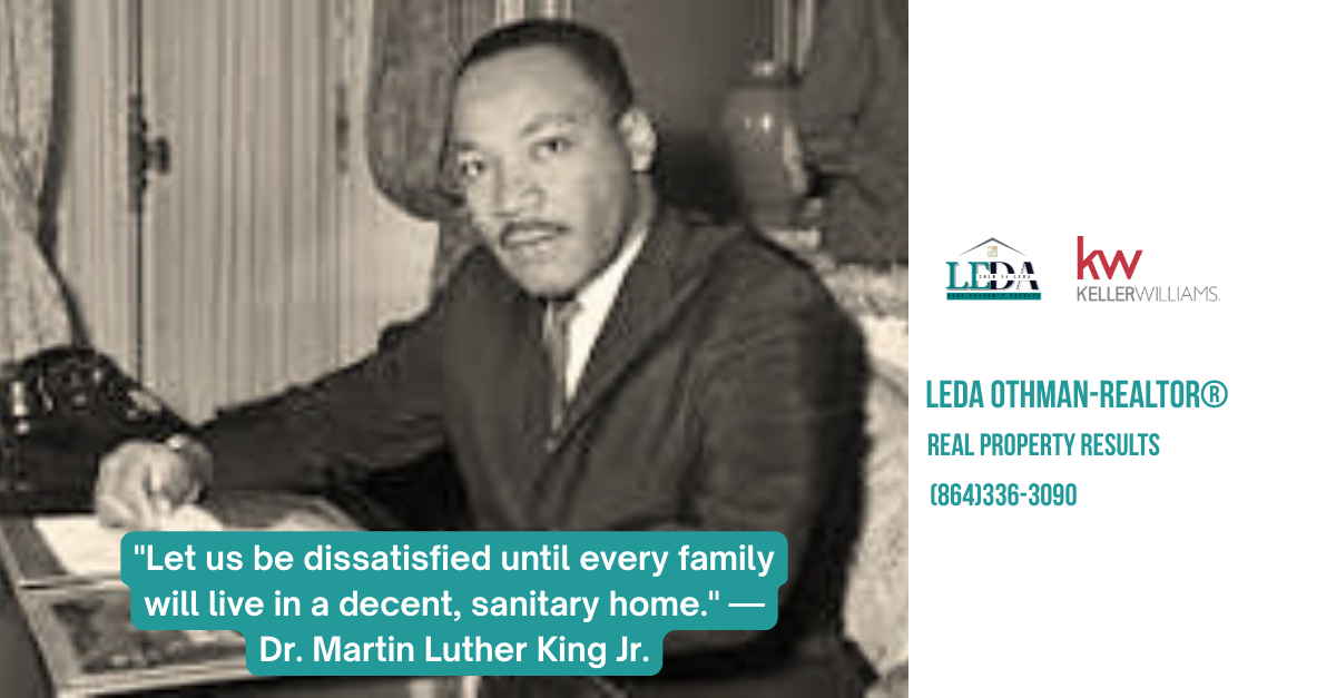 Honoring Dr. Martin Luther King Jr.’s legacy of Fair Housing and homeownership in Spartanburg County.