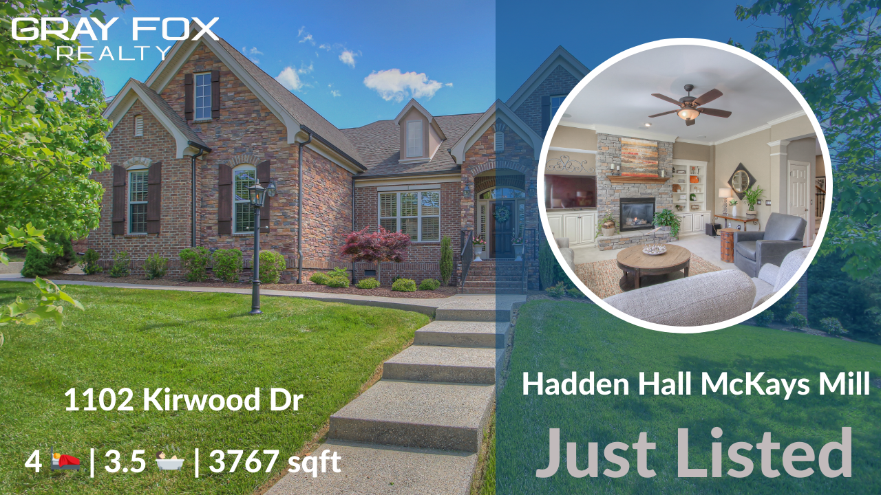 Wonderful home in Hadden Hall for sale with Gray Fox Realty header image.
