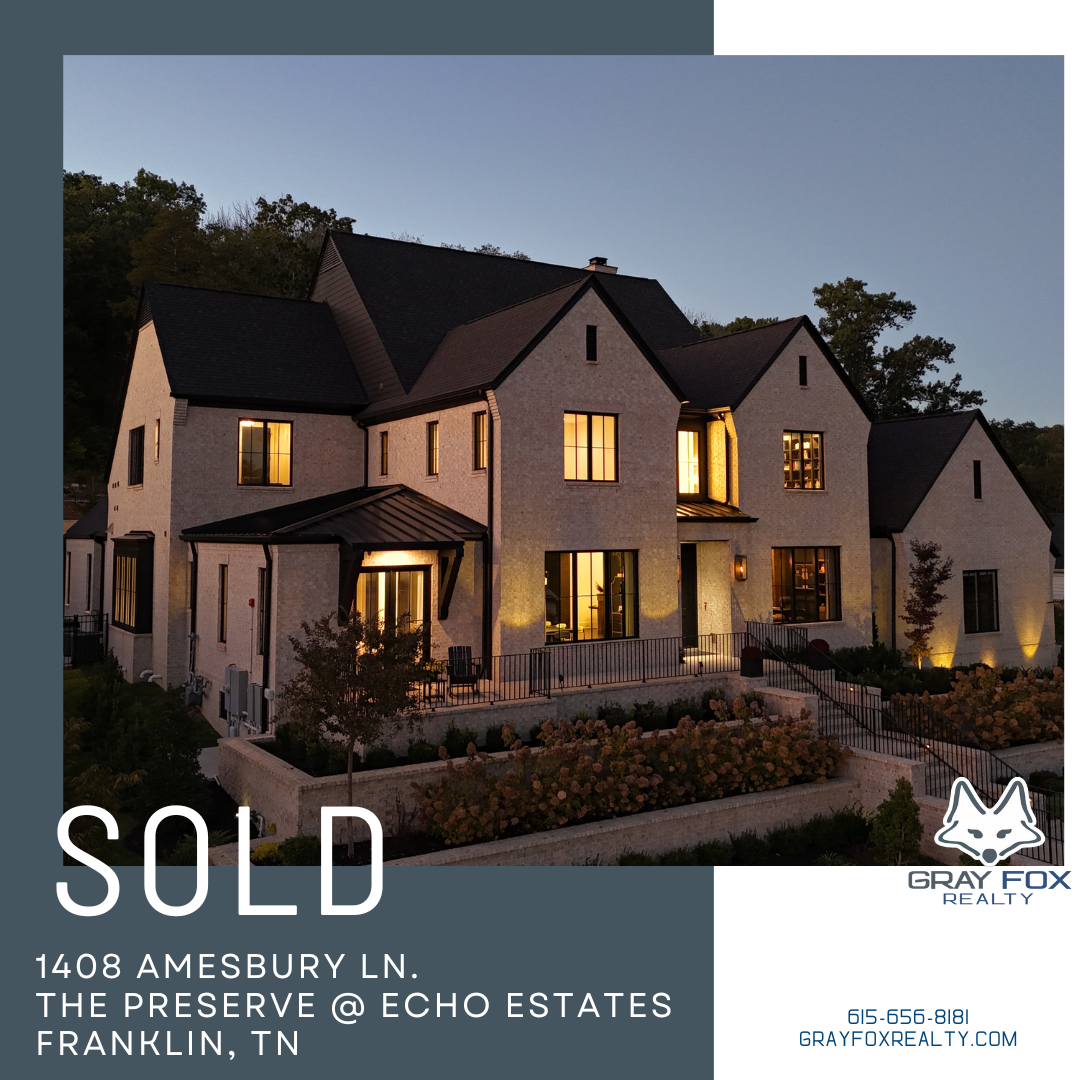 SOLD! Gray Fox Realty Sets New Record in Preserve at Echo Estates header image.