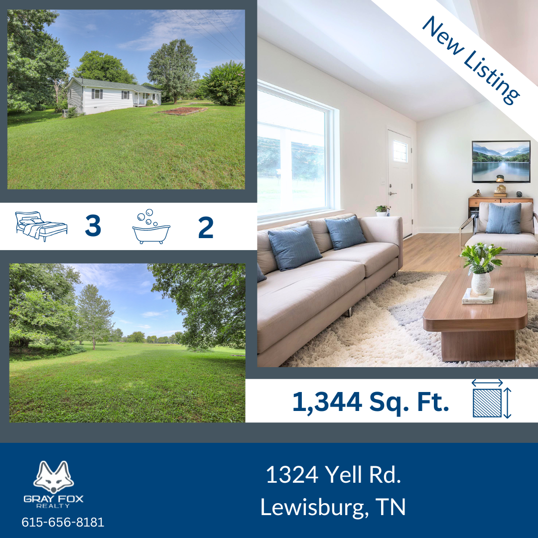 Move-In Ready Living on 1 Acre in Lewisburg, TN — No HOA header image.