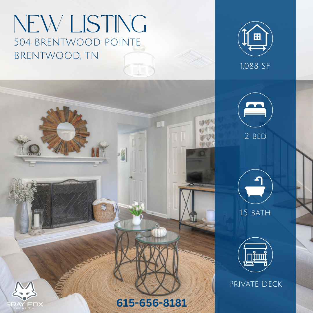 **Discover Comfort and Style in This Updated 2-Story Townhome!** header image.