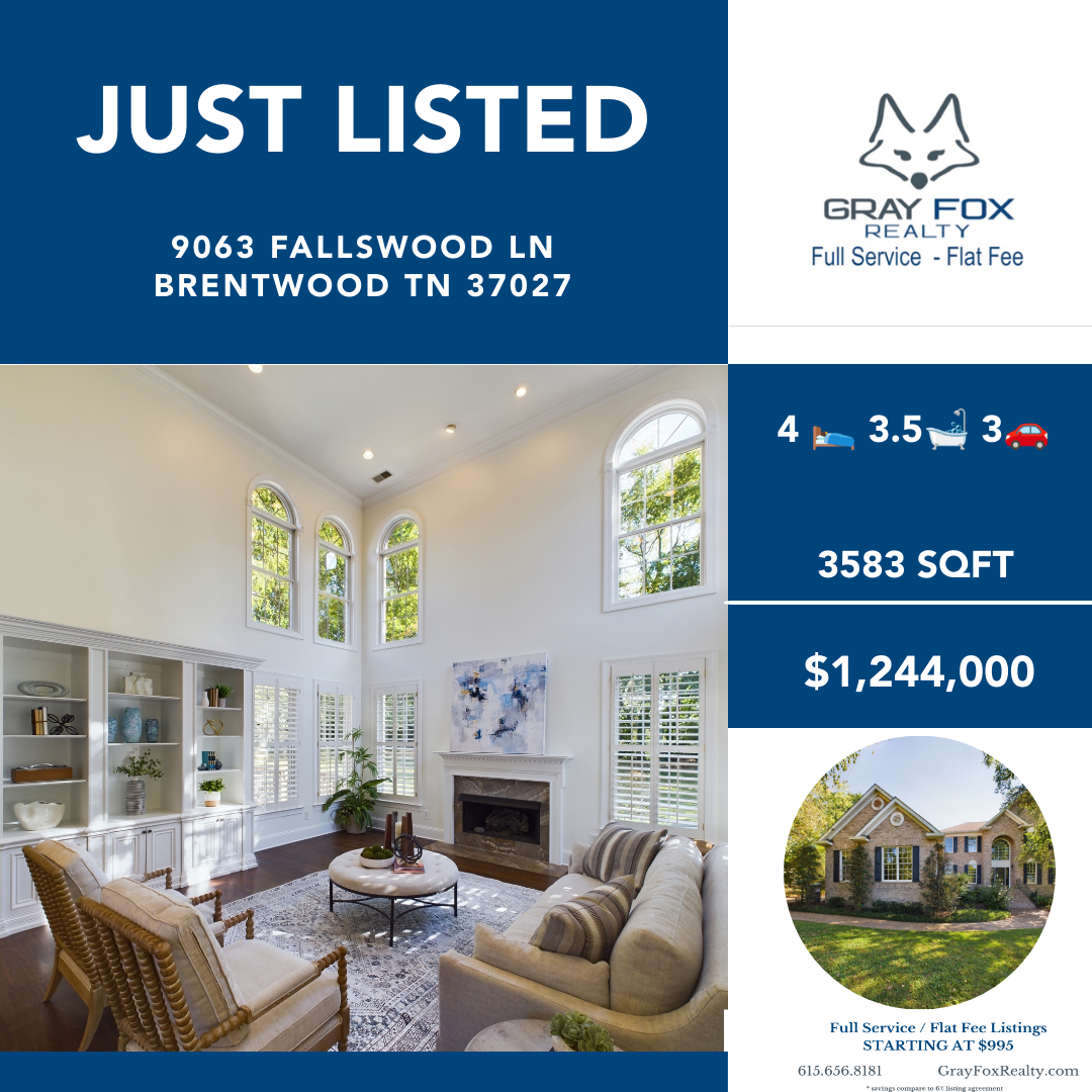 Unlocking Serenity & Sophistication: Discovering 9063 Fallswood Ln, Brentwood, TN 37027 header image.