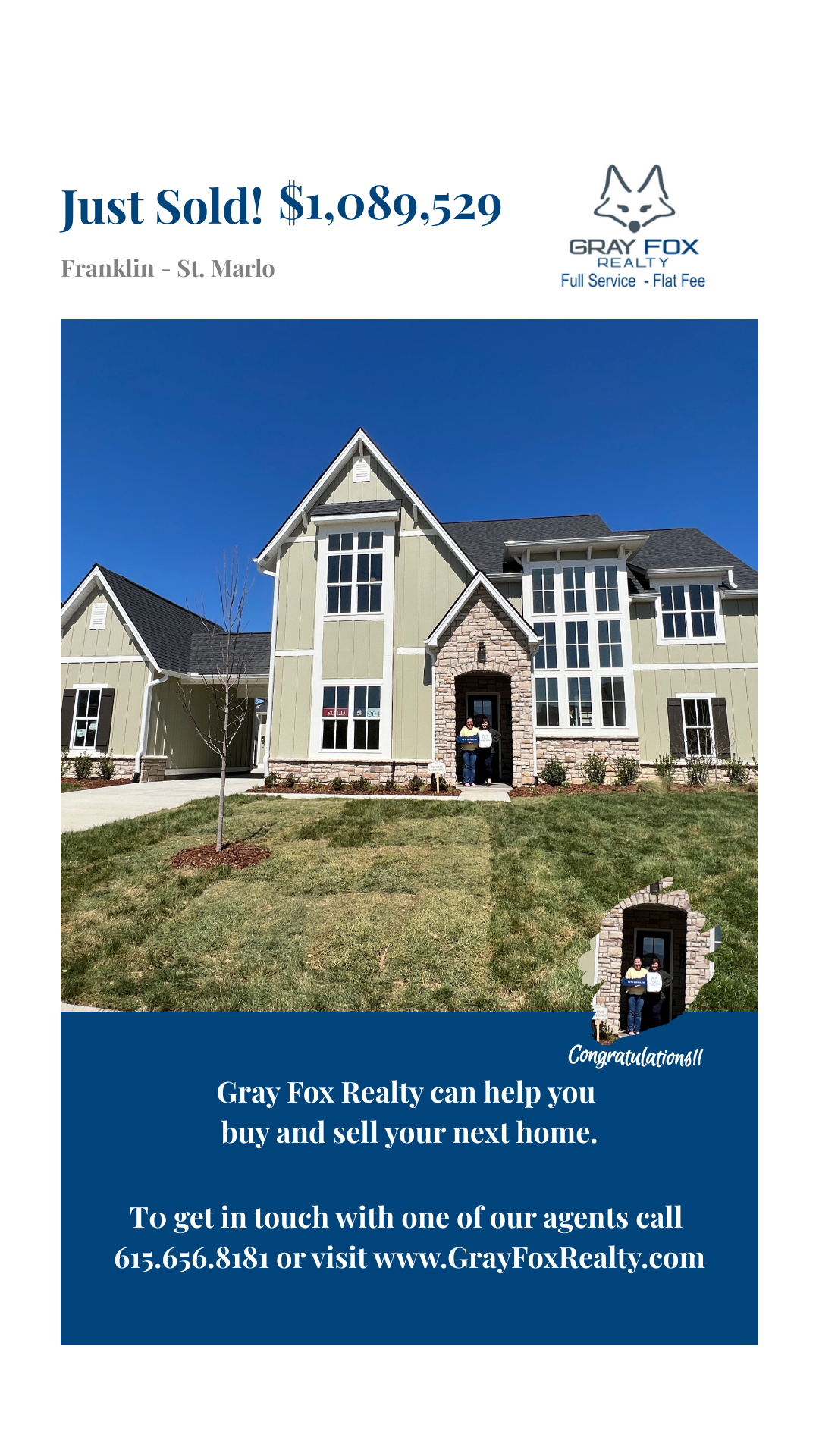 Gray Fox Realty helps horse riding and fishing family move to Franklin from CA. header image.