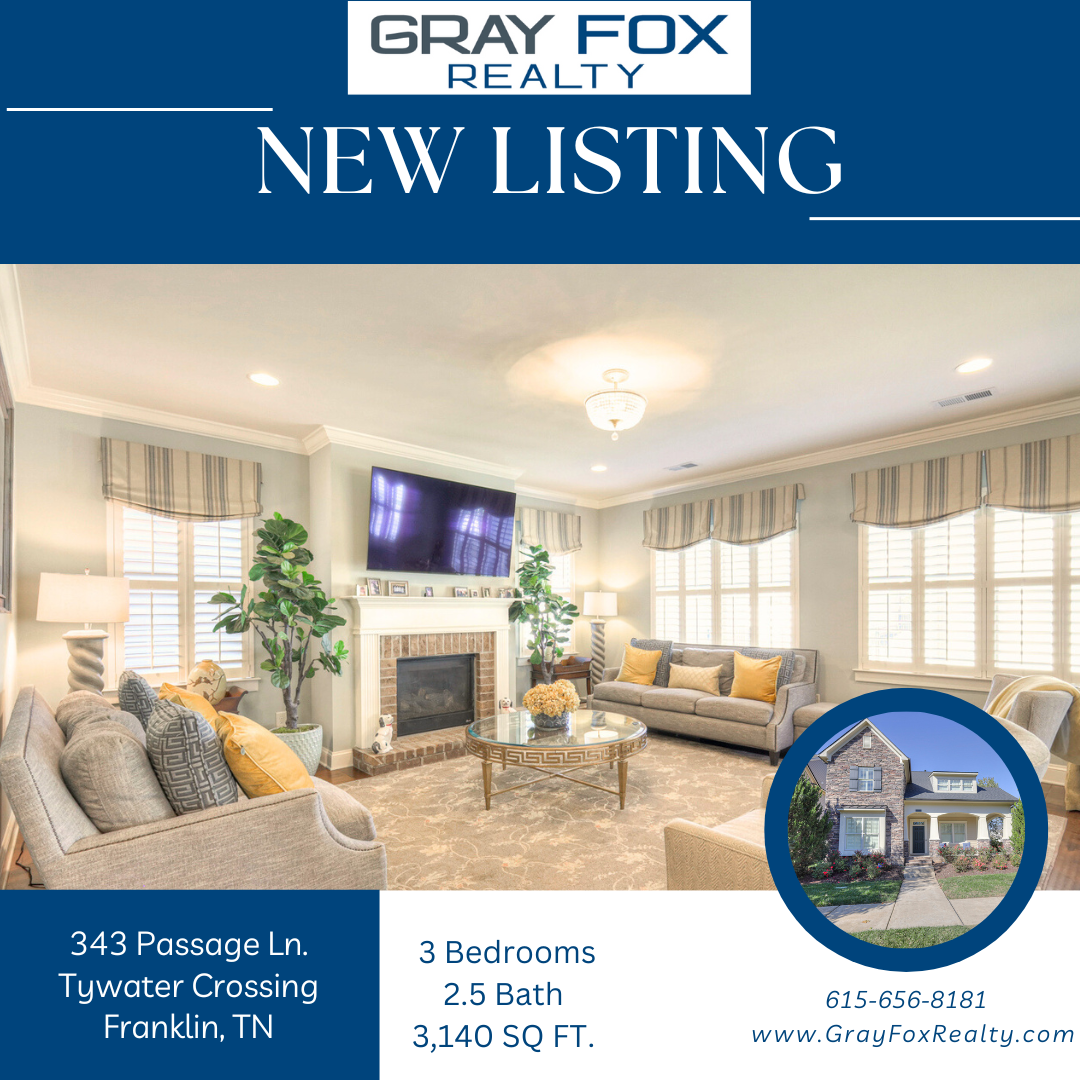 New Listing Alert: Charming Corner-Lot Home in Tywater Crossing, Williamson County header image.