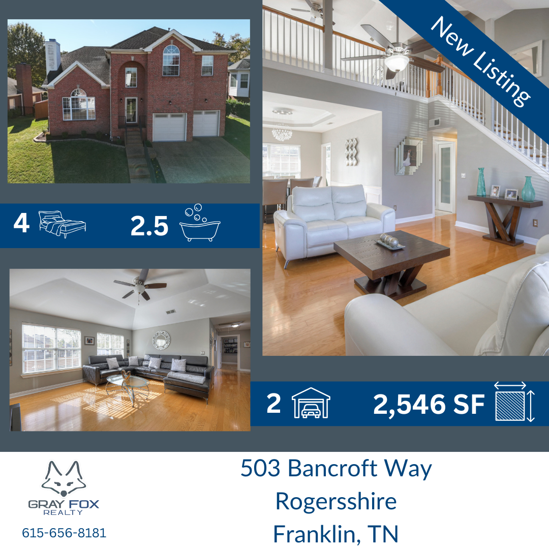Just Listed: Stunning 4-Bedroom, 2.5-Bath Home in Rogersshire header image.