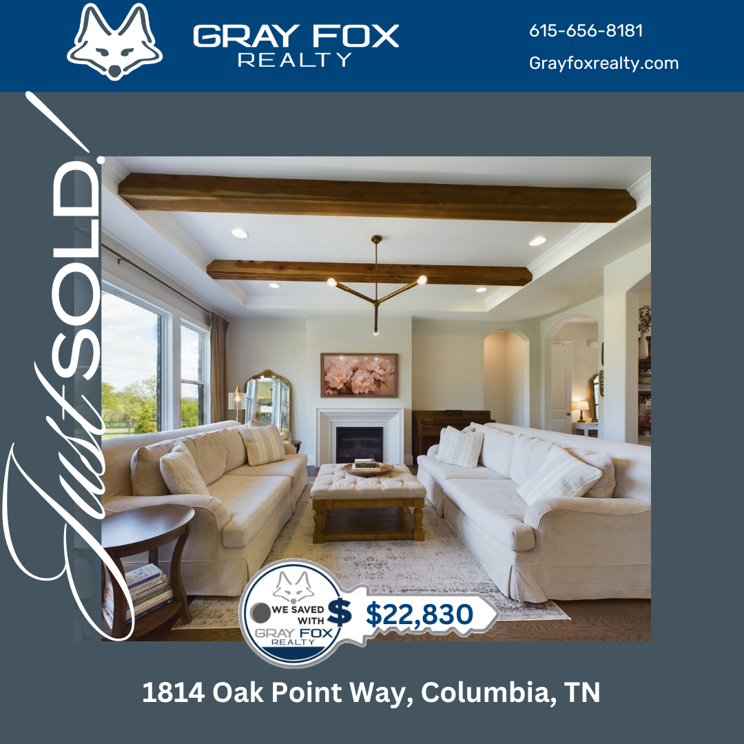 Just Sold! 1814 Oak Point Way: A Success Story with Gray Fox Realty header image.