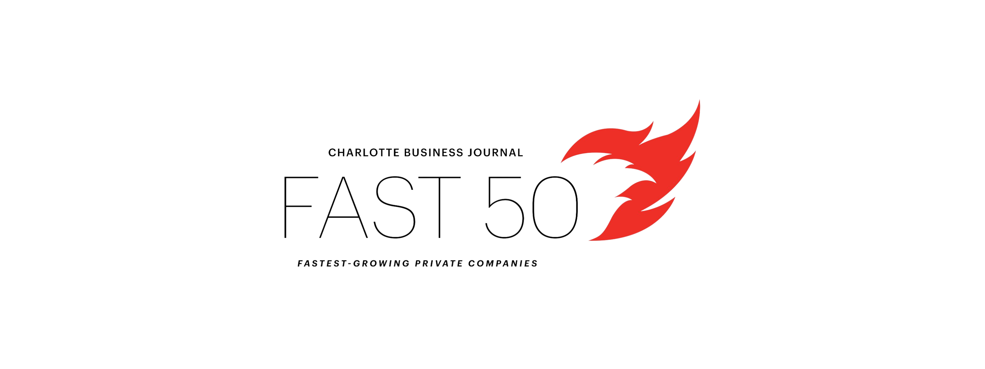 4-Time Charlotte Business Journal Fast 50 Honoree header image.