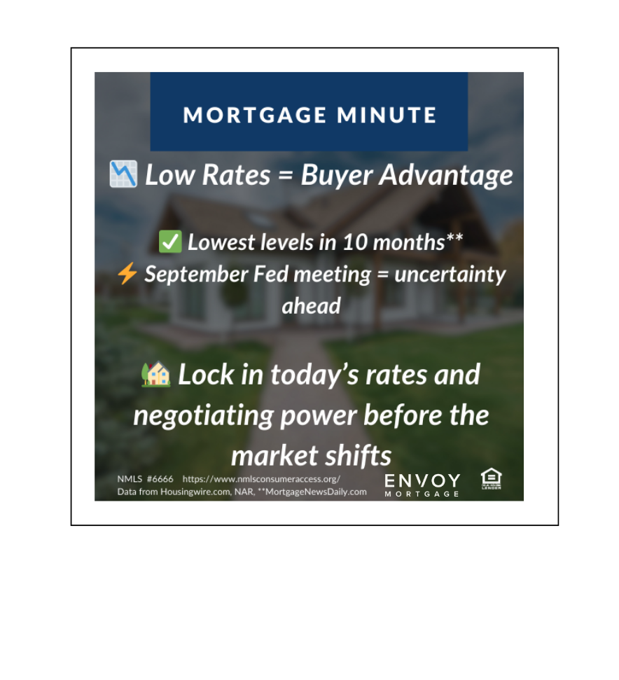 Low Rates Are Today’s Buyers’ Advantage header image.