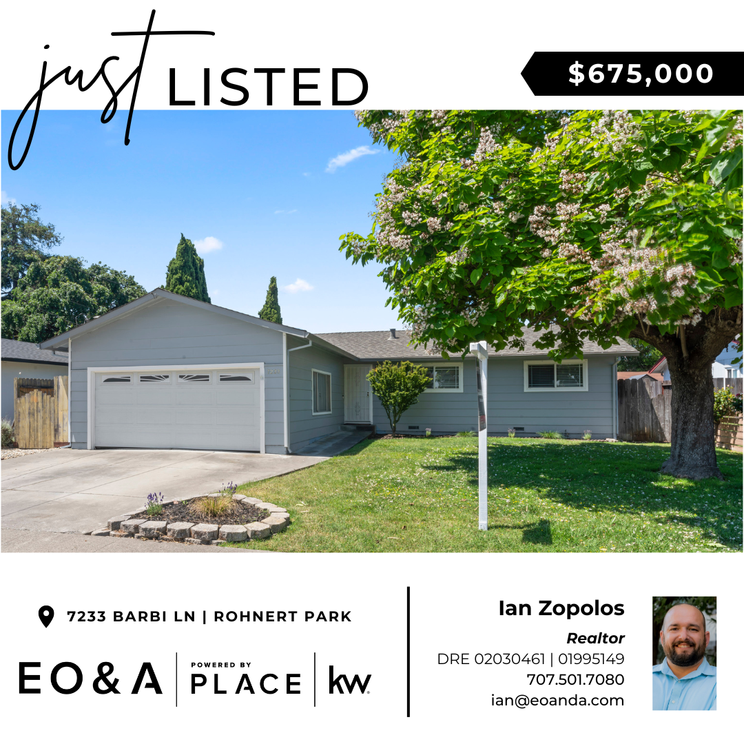 🏡 Just Listed! 7233 Barbi Ln, Rohnert Park – Freshly Updated & Move-In Ready header image.