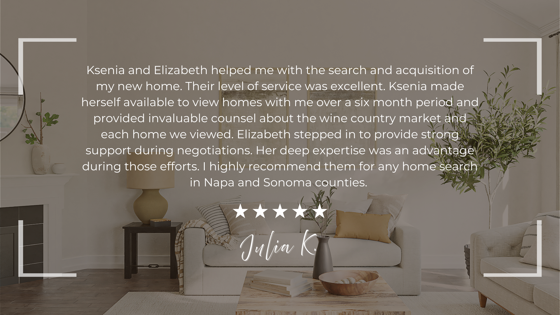 What Excellent Representation Looks Like When Buying in Napa & Sonoma Counties header image.